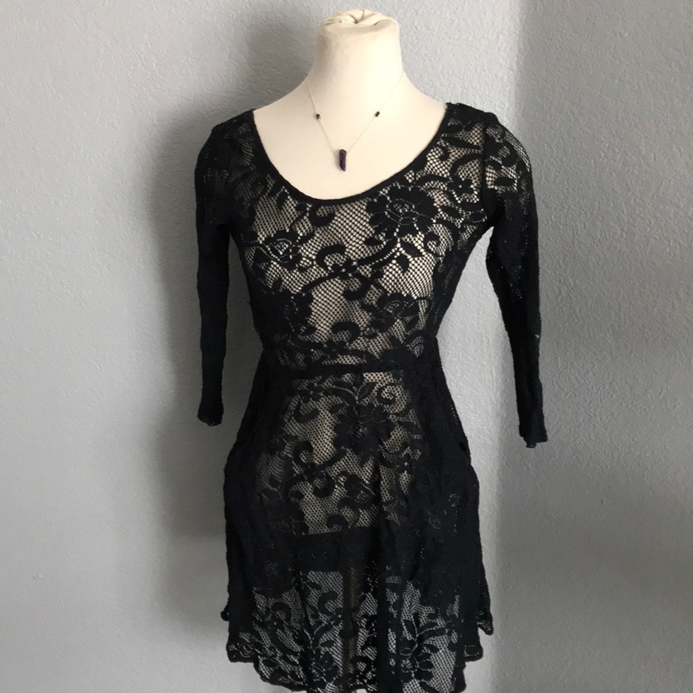 Black Laced Dress - A1